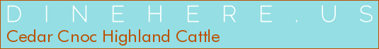 Cedar Cnoc Highland Cattle