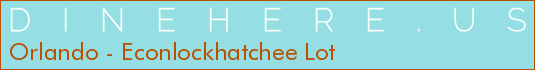 Orlando - Econlockhatchee Lot