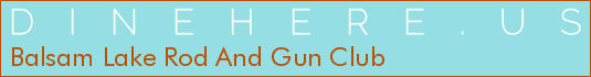 Balsam Lake Rod And Gun Club
