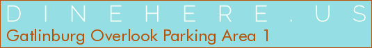 Gatlinburg Overlook Parking Area 1