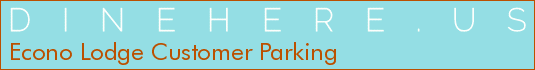 Econo Lodge Customer Parking