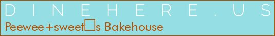 Peewee+sweets Bakehouse