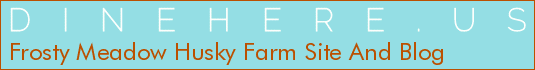 Frosty Meadow Husky Farm Site And Blog