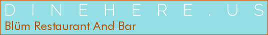 Blüm Restaurant And Bar