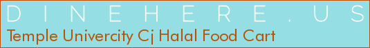 Temple Univercity Cj Halal Food Cart