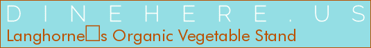 Langhornes Organic Vegetable Stand