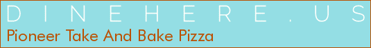 Pioneer Take And Bake Pizza
