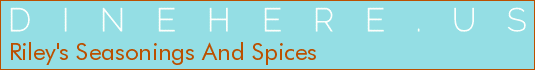 Riley's Seasonings And Spices